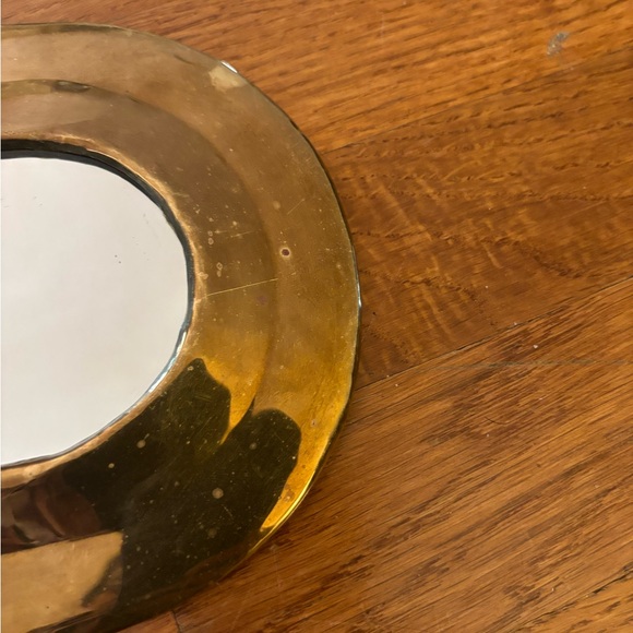 Small vintage brass mirrors (2) - Picture 2 of 4